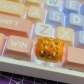 1pc Scallion Meat Floss Bread Artisan Clay Food Keycaps MX for Mechanical Gaming Keyboard